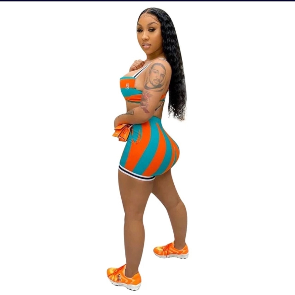 New 2 Piece Summer Fashion Tank Top Short Set - Picture 4 of 6